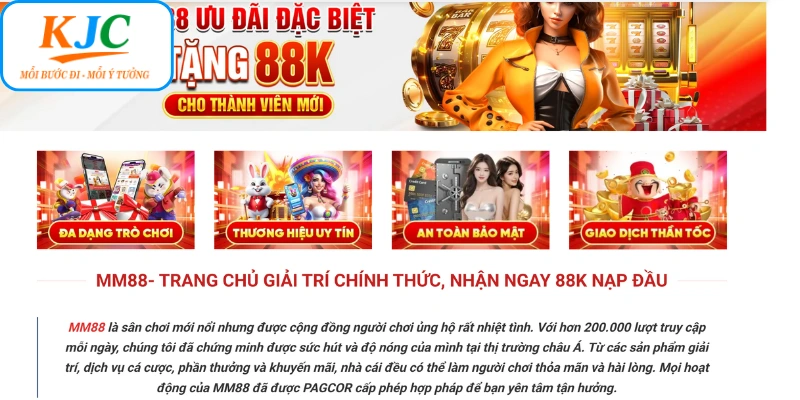 MM88 Gia Nhập Liên Minh KJC Mở Ra Kỷ Nguyên Mới